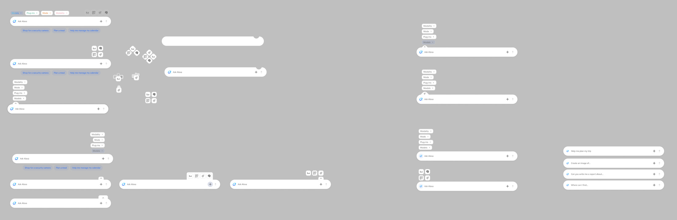 Various explorations of the chat bar