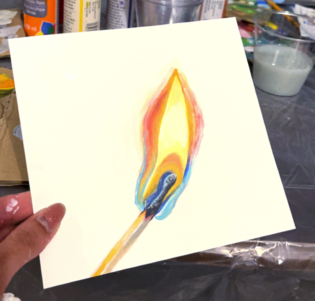 Flame painting