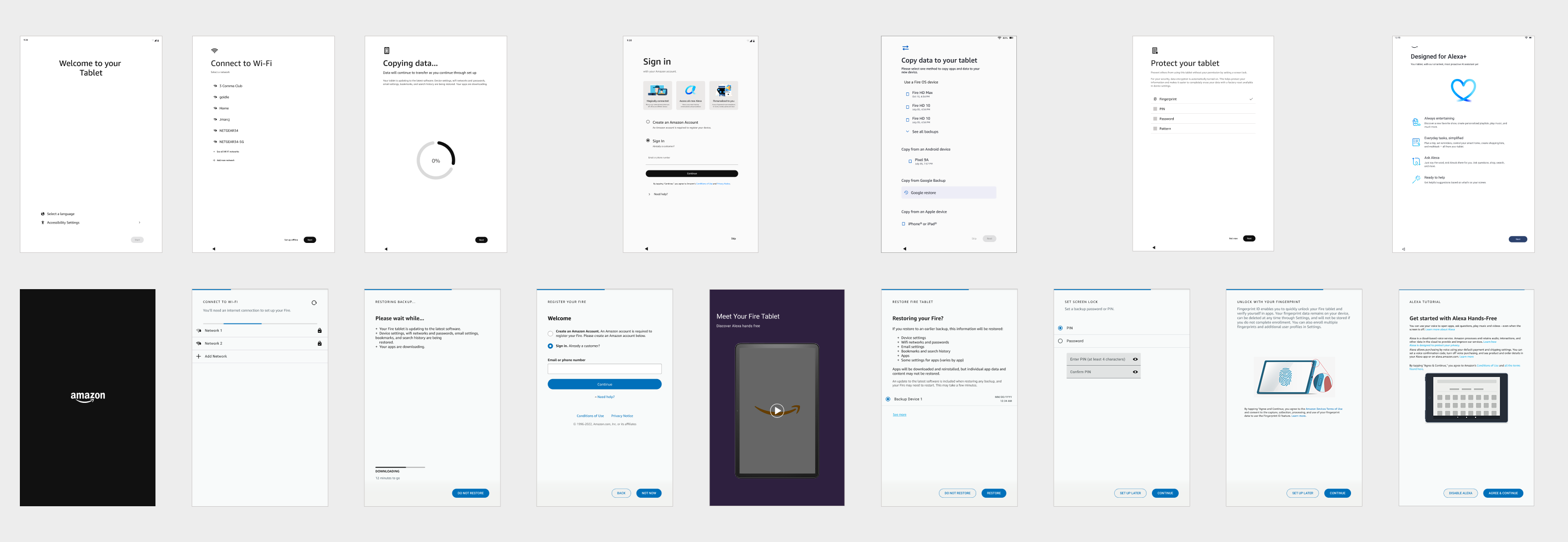 Old vs New key screens, shown before final brand styling